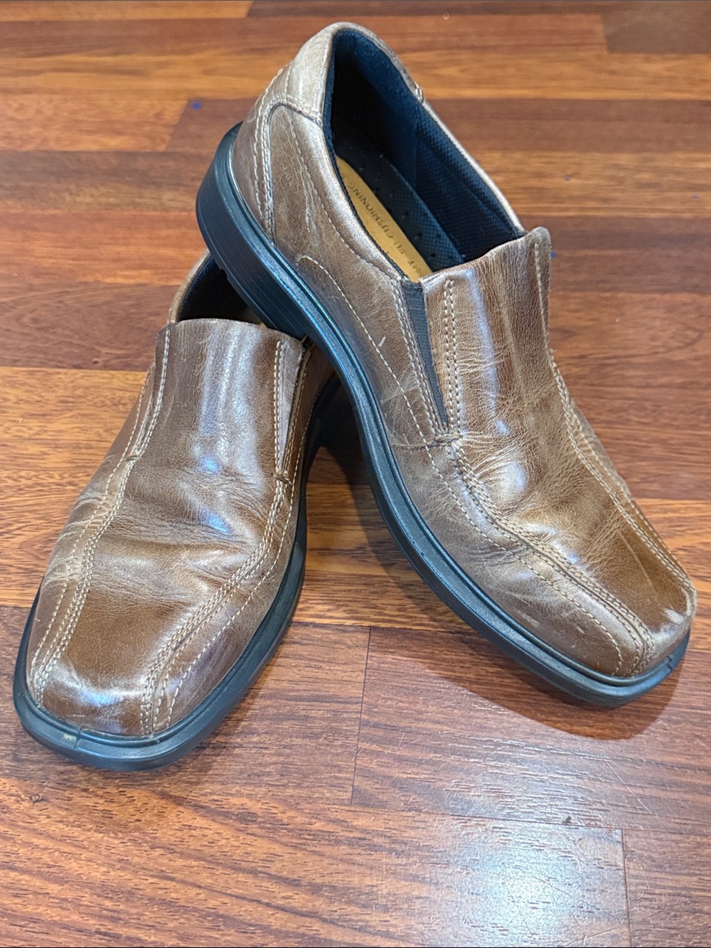 Ecco Men's Slip-On Leather Dress Shoes - Brown